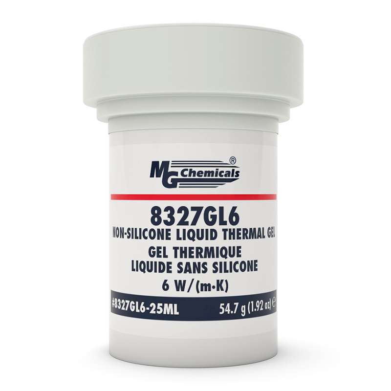 Non-Silicone Liquid Thermal Gel, 6 W/(m K), 1-Part, Conductive, Jar